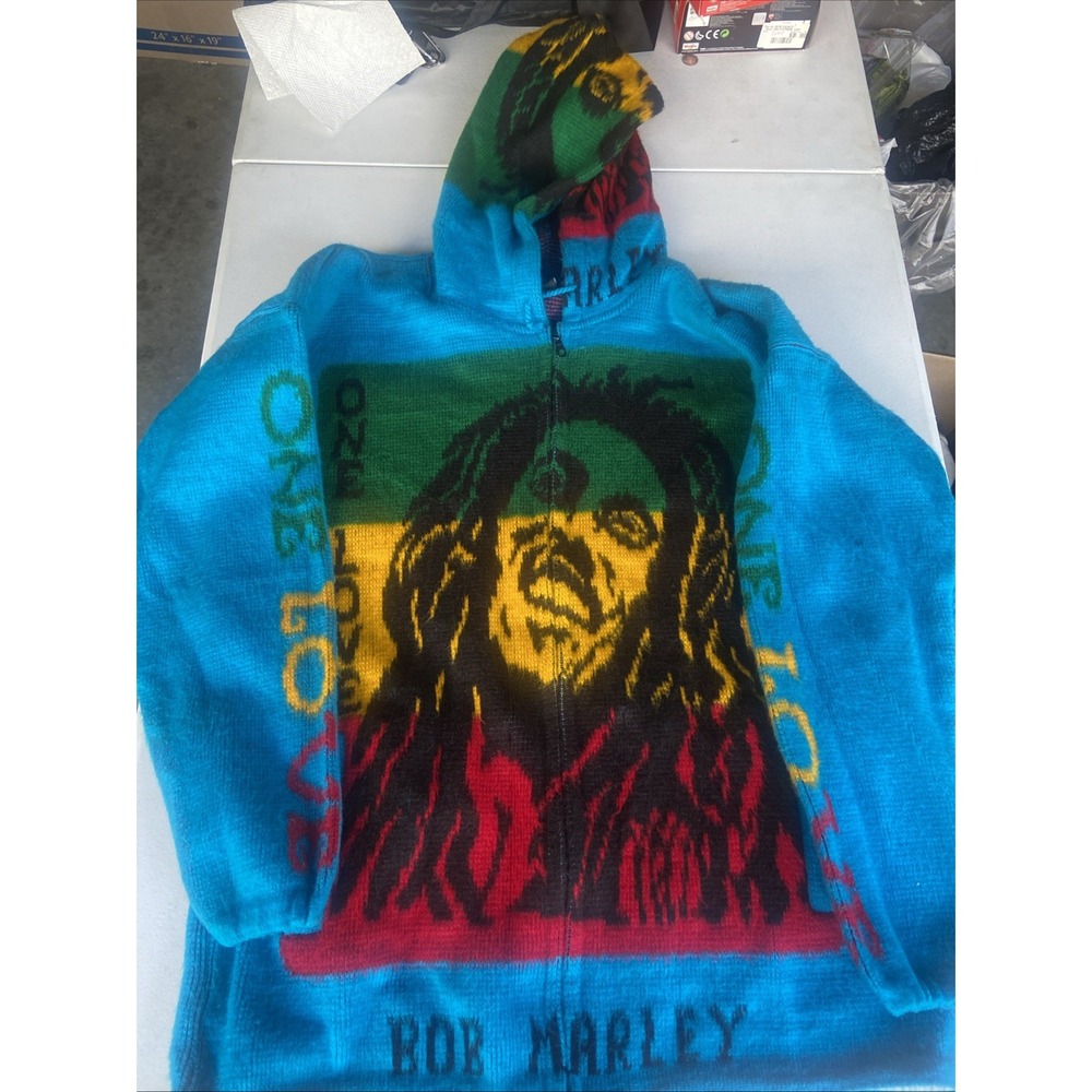 Vintage Bob Marley | CCH IMPORT Wool Hooded Jacket Oversized XL